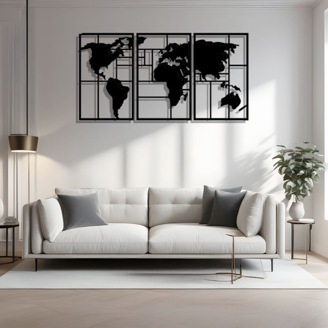 World Map Wall Art