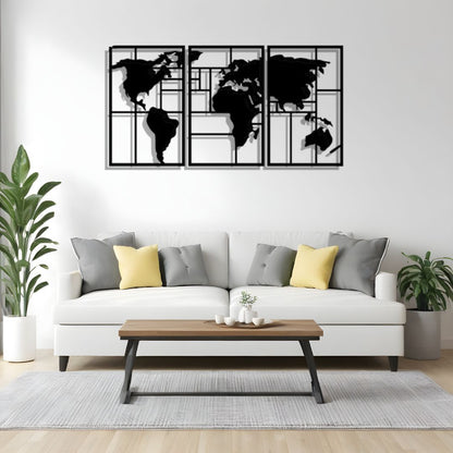 World Map Wall Art