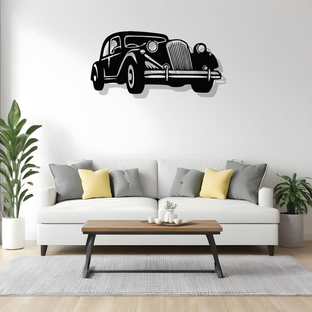 Vintage Car Wall Art | Wall Decoration | (15 X28 INCH)