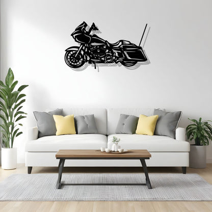 Bike Wall Art | Wall Decoration | (15X28 INCH) | Matte black finish