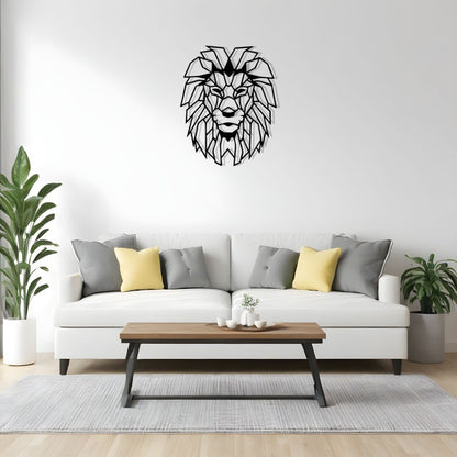 Lion Geometric Wall Art