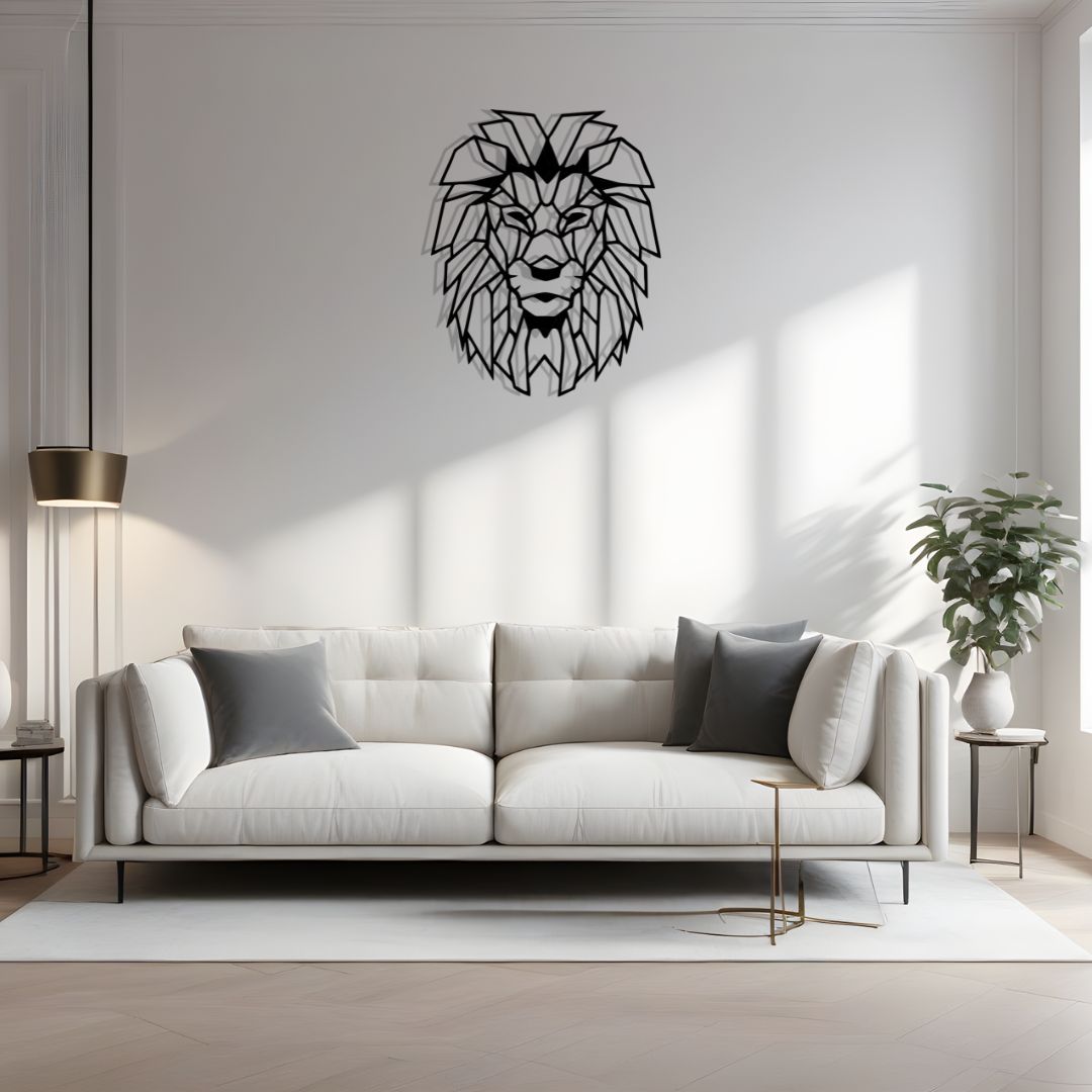 Lion Geometric Wall Art