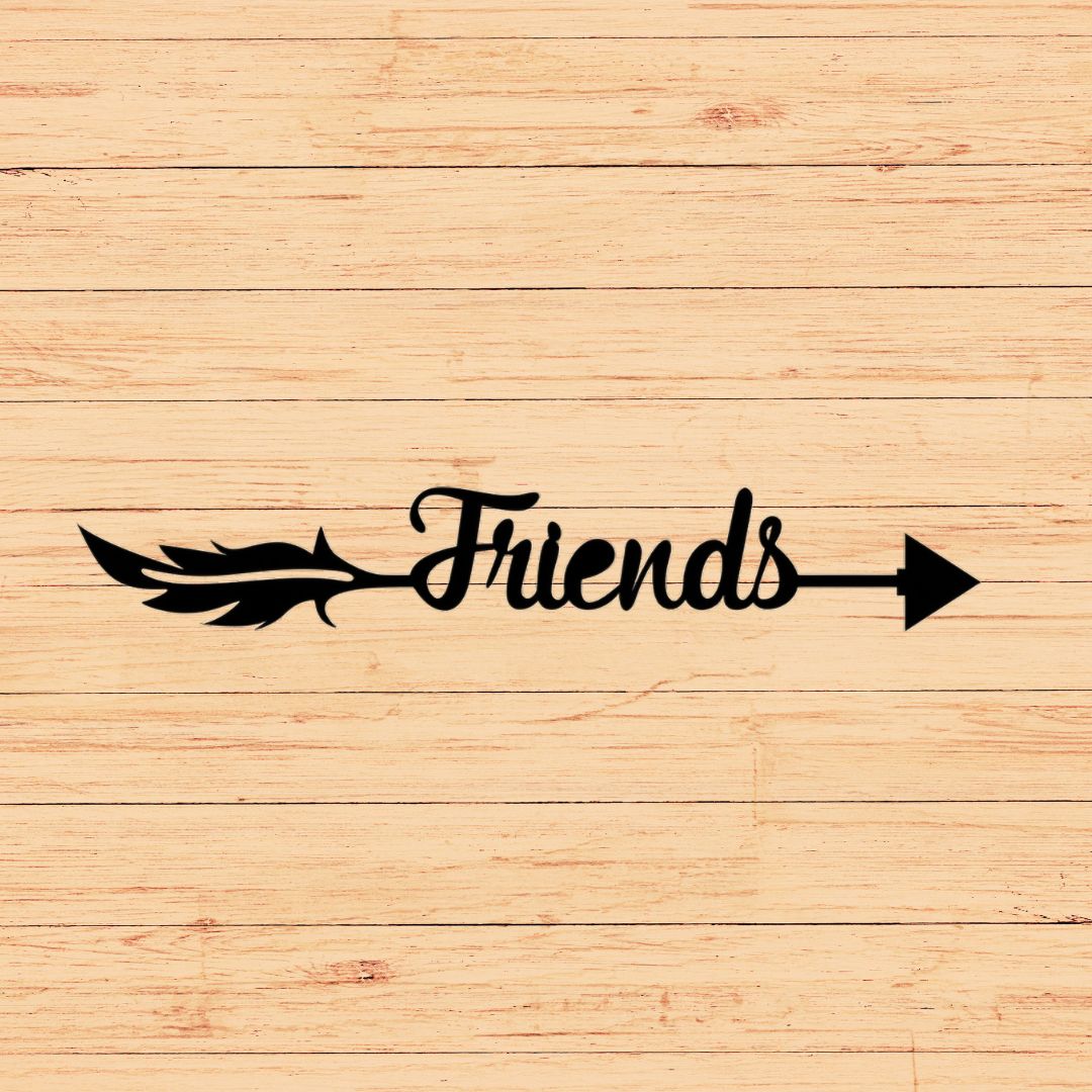 Friends Arrow Sign Wall Decor