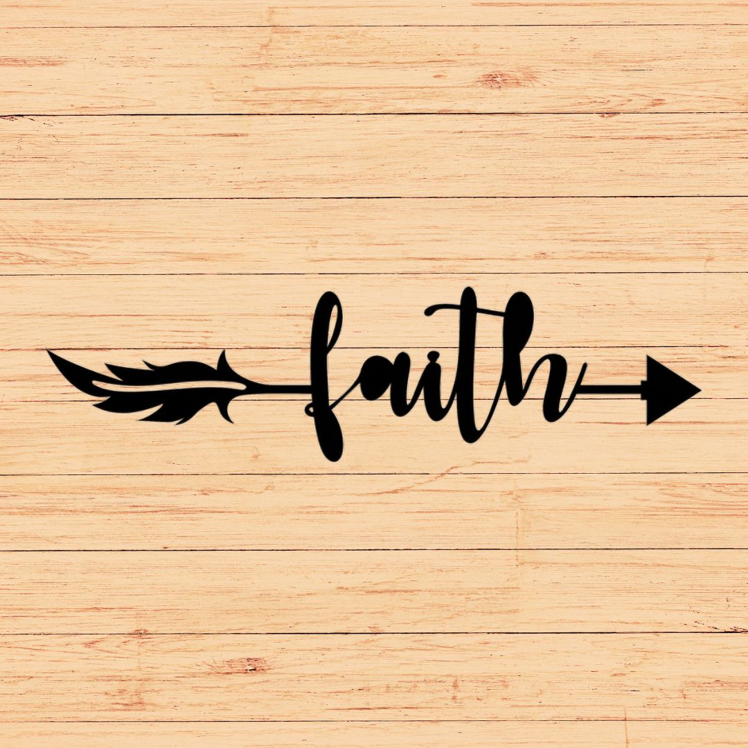 Faith Arrow Sign Wall Decor