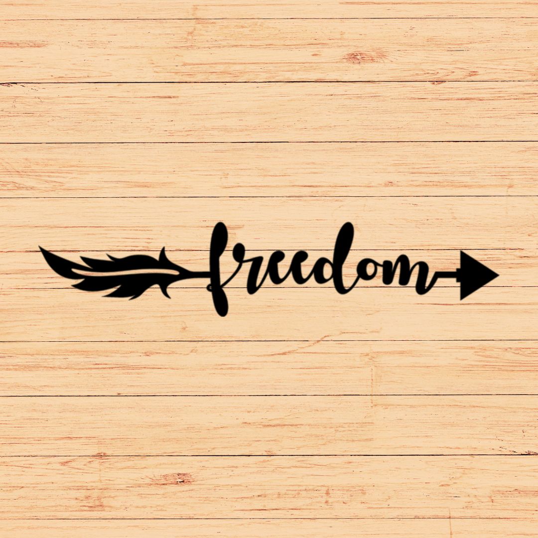 Freedom Arrow Sign Wall Décor