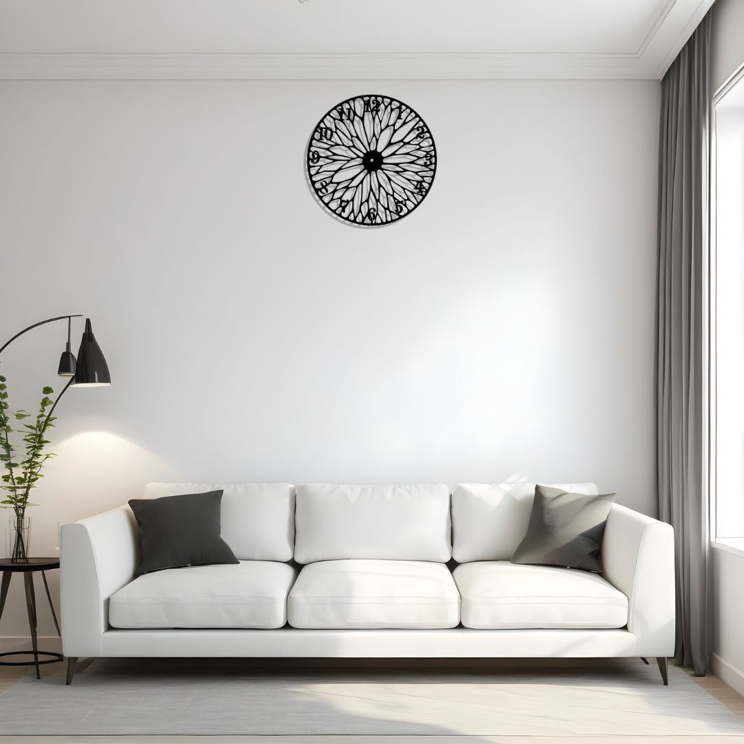 Leaves Clock Wall Art