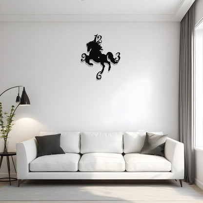 Horse Clock Wall Art | (15X15 INCH)