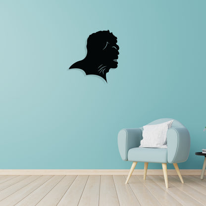 Hulk Wall Art | Wall Decoration | (20X25 INCH) | matte Black Finish