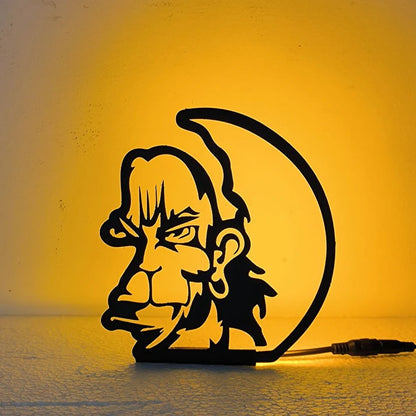 Lord Hanuman table lamp Art  (6X6 INCH)