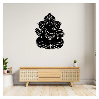 Ganpati Bapa Metal Art | (20X25 INCH)